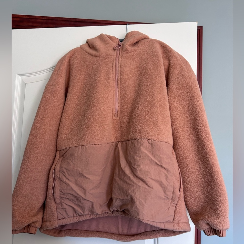 Fabletics Tan Sherpa Pullover